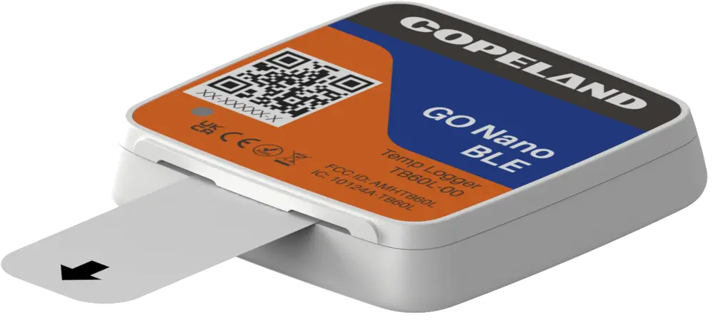 Регистратор температуры Copeland GO Nano BLE для мониторинга холодовой цепи