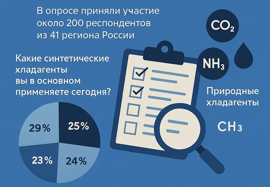 Анализ результатов опроса Россоюзхолодпром и Академии КриоФрост по переходу на природные хладагенты